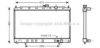 AVA QUALITY COOLING MT2134 Radiator, engine cooling